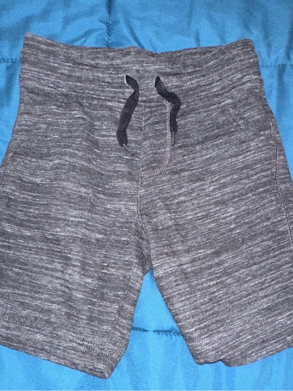 Kids Heather Gray Pull-On Shorts with Drawstring